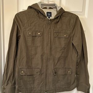 GAP Khaki Hooded Jacket